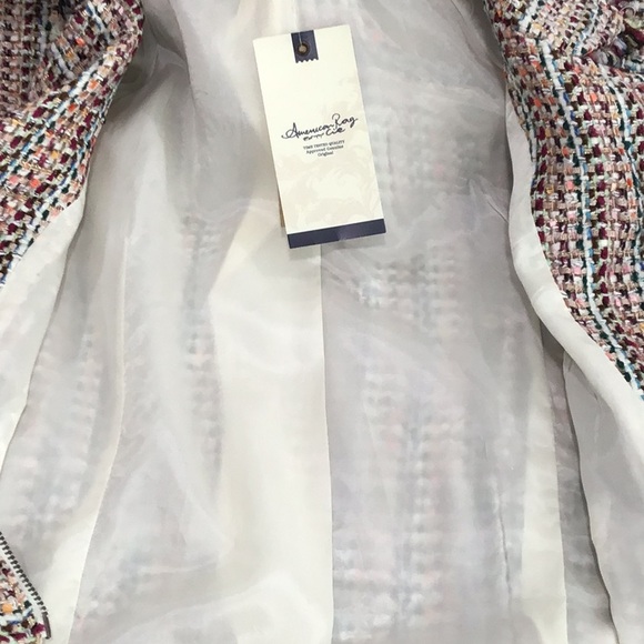🆕AMERICAN RAG Tweed  Multi Colored Blazer - Picture 14 of 15